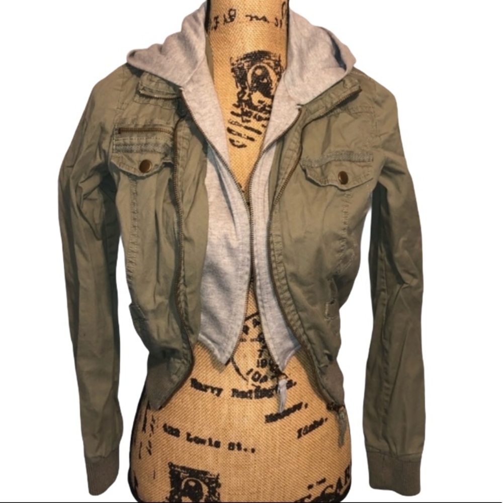 Charlotte Russe olive green jacket size S